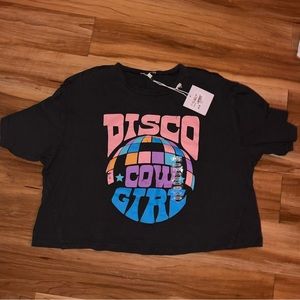 Disco Cowgirl crop top